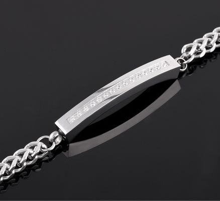 Nice CZ Stone Crystal Memorial Ashes Urn Bracelet Keepsake Cremation Bangle Gift Occasion